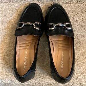 NWOT Adrienne Vittadini Black Loafers